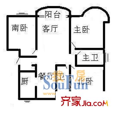 上海 裕盛豪园 户型图