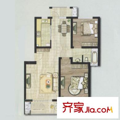 爱丁堡润峰苑户型图上海 爱丁堡 户型图 2室2厅1卫1厨