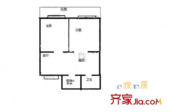 臨河小區(qū)2室1廳1衛(wèi)1廚