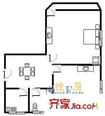 芳華路268弄小區(qū)戶型圖上海 芳華路268弄2室 戶型圖 2室2廳1衛(wèi)1廚