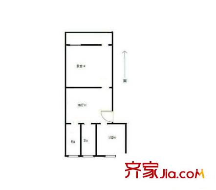 蓮溪六村 0室 戶型圖
