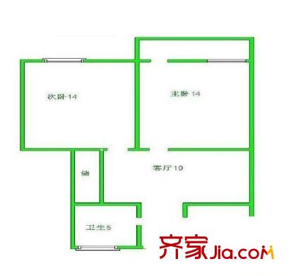 蓮溪六村 0室 戶型圖
