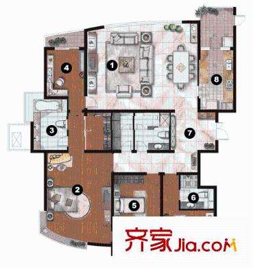 上海 浦東世紀(jì)花園 戶型圖