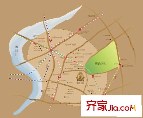 香梅花園五期交通圖區(qū)位圖