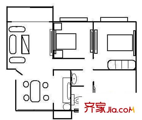 中星長島苑 3室 戶型圖