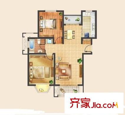 中星長島苑 2室 戶型圖