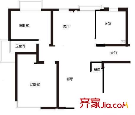兰溪公寓 户型图
