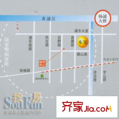 東方城市公寓交通圖