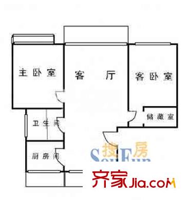 萊金佳園戶(hù)型圖上海 萊陽(yáng)生活賞 戶(hù)型圖 2室1廳1衛(wèi)1廚