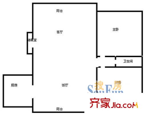 上海 建德花园紫荆苑 户型图