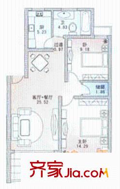 上海 黃浦花園 戶型圖