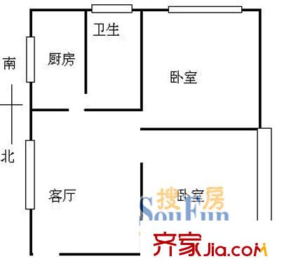 上海 长桥五村 户型图
