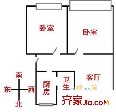 上海 长桥一村 户型图