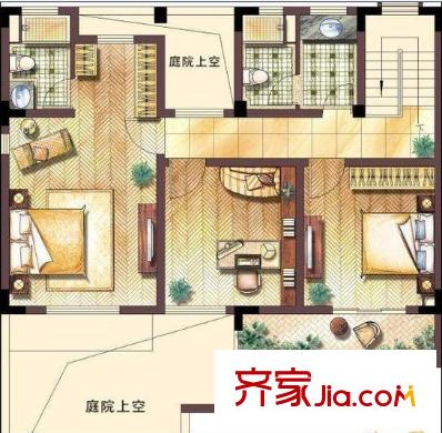 立地苑戶型圖戶型圖 3室2廳2衛(wèi)1廚