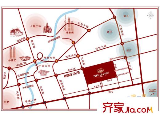 萬科海上傳奇交通圖
