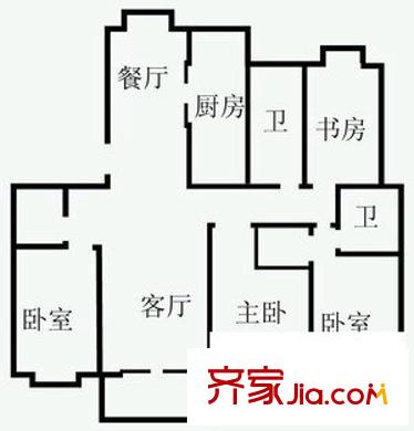 飛旺家園 4室 戶型圖