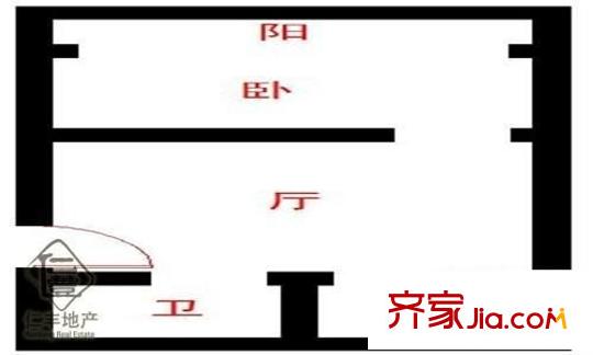 永和东村 1室 户型图