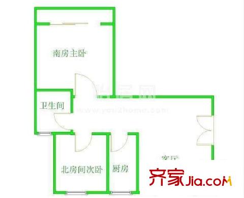 永和东村 1室 户型图
