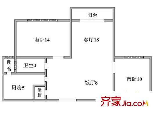 上海 新梅莘苑 户型图