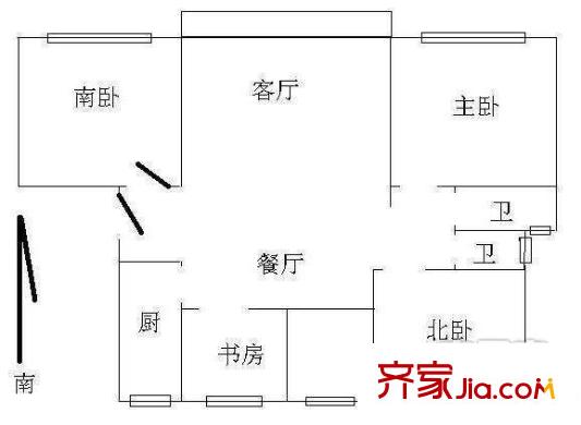 維多利華庭 4室 戶型圖