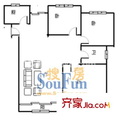 上海 龍威名邸 戶型圖