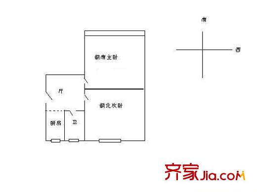 金桂小區(qū) 2室 戶型圖