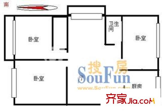 上海 爱建新村 户型图