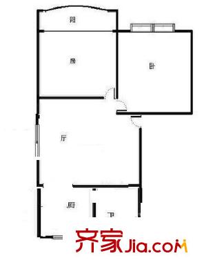 金光小區(qū) 2室 戶型圖