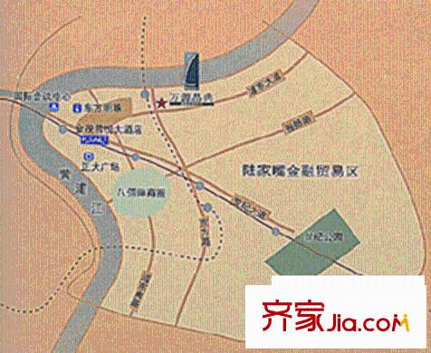 萬(wàn)源晶典交通圖