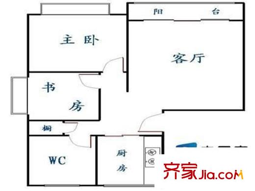 古宋小区 3室 户型图