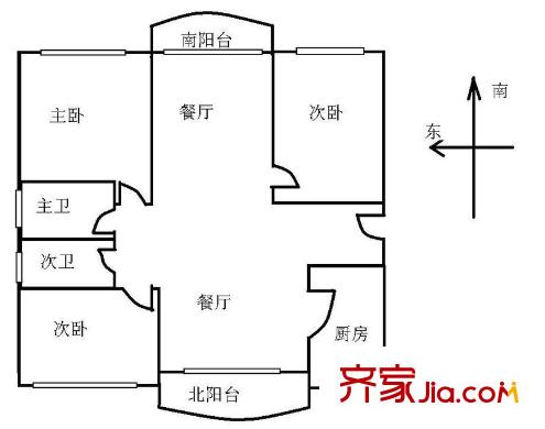 上海 東南一村 戶型圖
