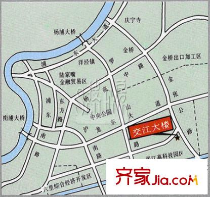 張江交江大樓交通圖