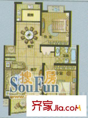 上海 和亭佳苑 2室 户型图