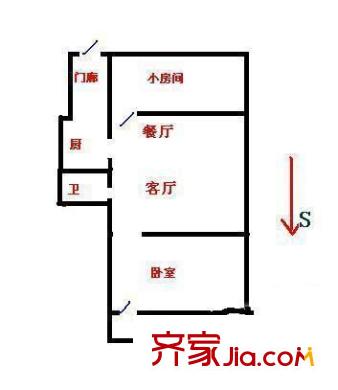 民生四村 0室 戶型圖