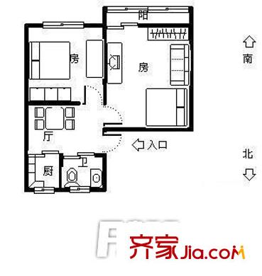民生四村 0室 戶型圖
