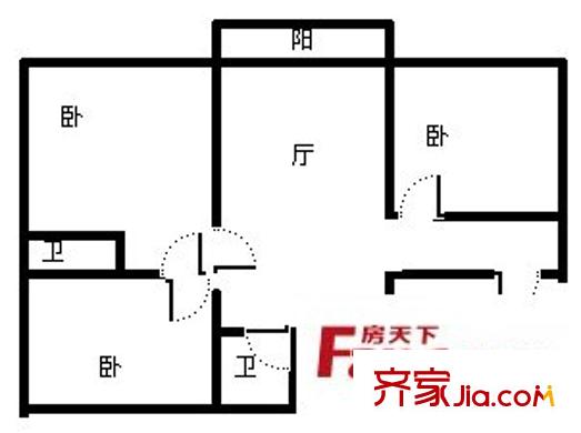 玉蘭路81弄小區(qū)戶型圖玉蘭路81弄 1室 戶型圖 1室1衛(wèi)1廚