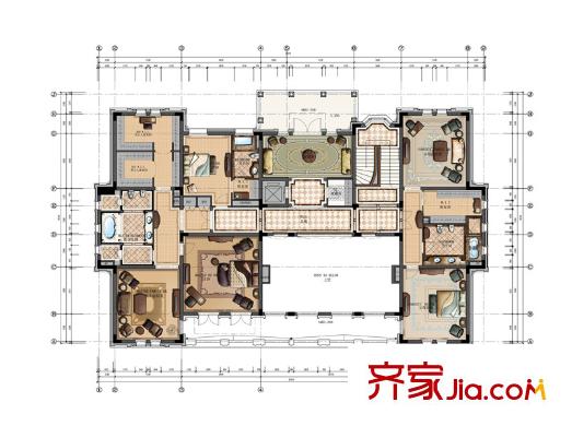 君庭E戶型二層 3室1廳3衛(wèi)