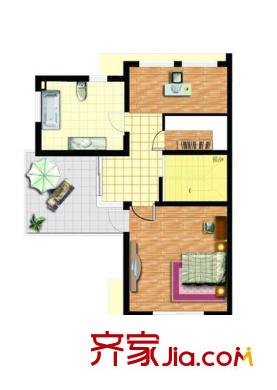 花源灣D戶型三層 4室4廳3衛(wèi)1廚