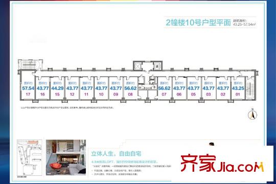 万乐城2幢10号户型平面图