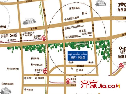旭輝亞瑟郡交通圖