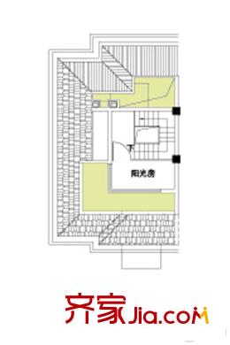 匯錦臻邸1B戶型四樓 5室2廳3衛(wèi)1廚