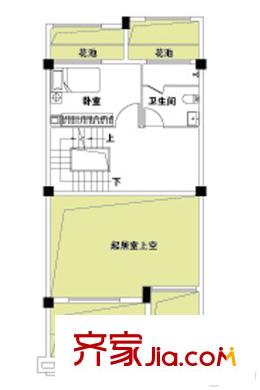 匯錦臻邸1A戶型二樓 4室2廳3衛(wèi)1廚