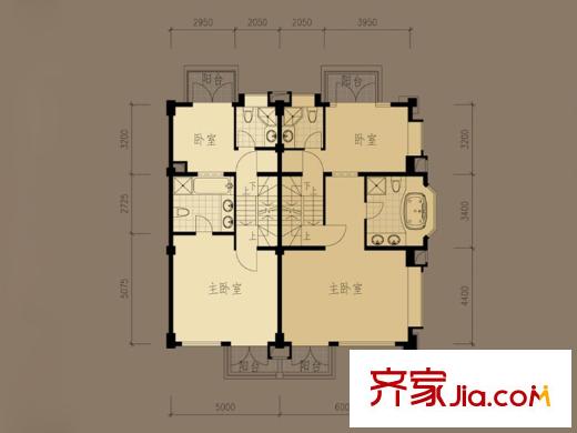御沁園AN/AＮ1三層平面圖 4室2廳2衛(wèi)1廚