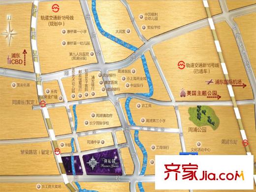 御沁園區(qū)位圖