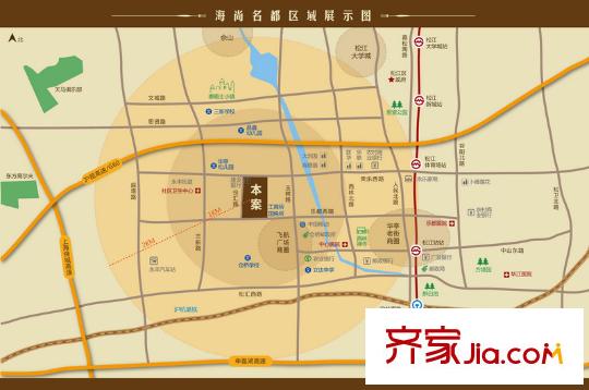 海尚名都交通图交通示意图
