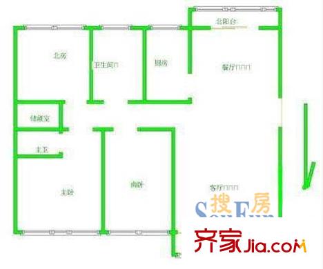 上海 華夏金桂苑 戶型圖