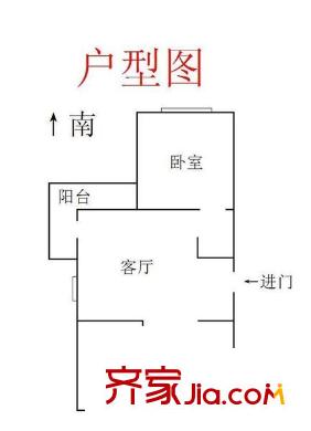 雙秀西園戶型圖 戶型圖 1室