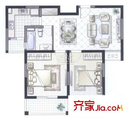 上海 雙秀家園北園 戶型圖