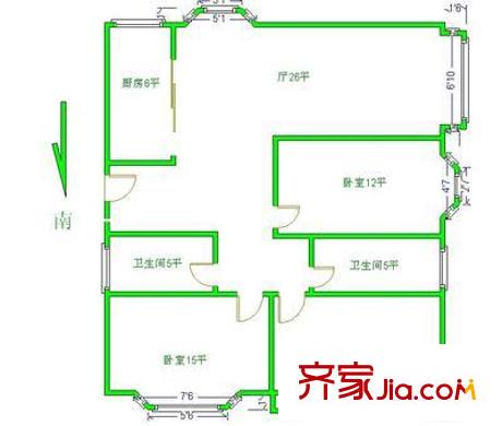 上海 雙秀家園北園 戶型圖