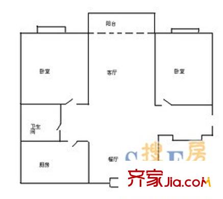 上海 雙秀家園北園 戶型圖